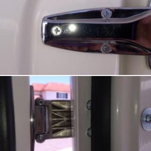 Door hinge fastening repair