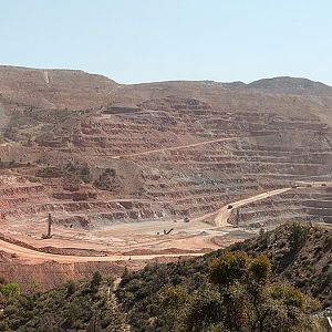 Massive Open Pit Copper Mine - Clifton, Arizona