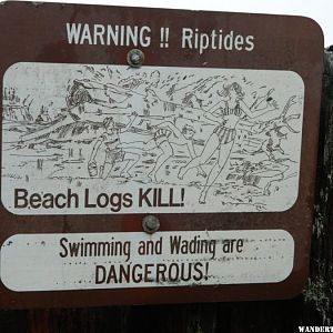 Unique warning sign.