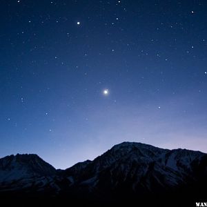 Jupiter, Venus, & Sierras from Buttermilks