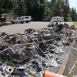 Burned RV