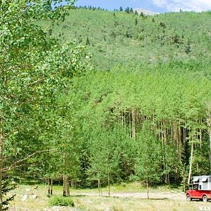 Camped on the Huerfano River near Blanca Peak