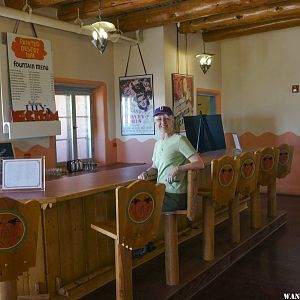 The original fountain counter - Painted Desert Inn