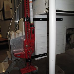 High lift jack and 5 gal fuel box