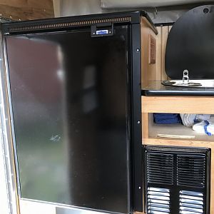 Isotherm 130 Fridge and Atwood Hydroflame 1800 BTU furnace