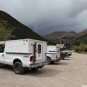 Marc & DD heading to Eureka via Cinnamon Pass