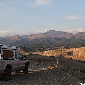 The road to the American Eagle overlook and mine