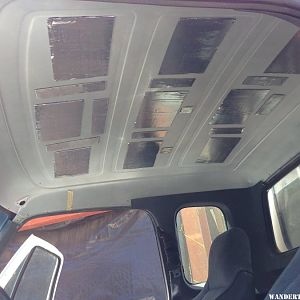 IMG 9167 - CLD Tiles Installed on Cab Ceiling pre-headliner