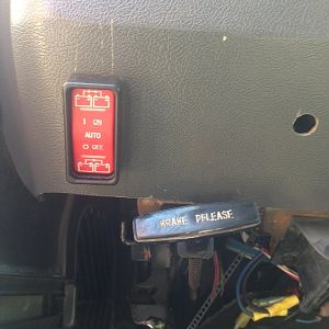BlueSea 7622 ACR manual control installed in Dash