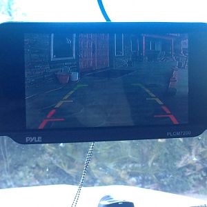 Pyle PLCM7200 Backup Camera - Monitor  Clips over rear view Mirror