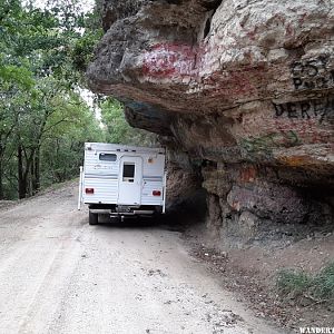 Rock formation in Wisconsin.