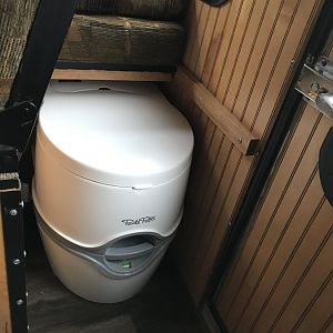 Porta-potti storage