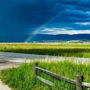 Double Rainbow over Bitterroot Valley