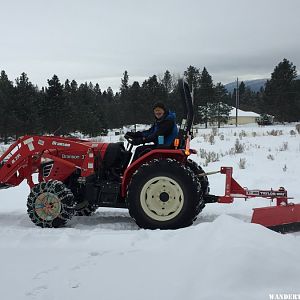 Big Red at Work