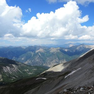 View from top of Mount Antero, Colorado