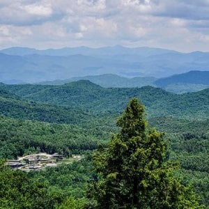 Blue ridge mtns Looking north from SC