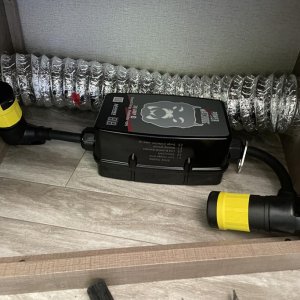 Installed circuit protection under cabinet, eliminates theft