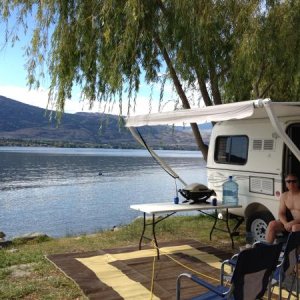 Lakeside at Nk'mip resort on Osoyoos Lake. This is the resort where the Escape rallies are held in June each year although they are not lakeside.