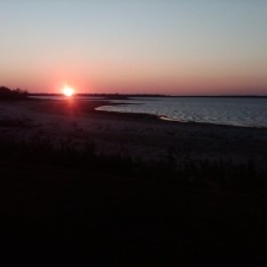 a Texas Sunset at Lake Somerville!