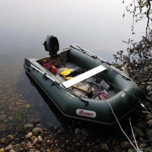 Zebec boat hidden inside trailer