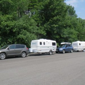 RAV4/Escape combos----you never know who you'll meet in the state park.