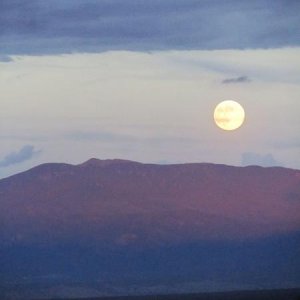 Moonrise at Bandelier National Monument