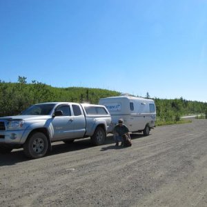 Rest area on road to Dawson City