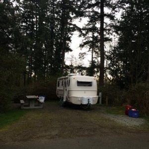 First ever campsite for Past Tents. Bayview SP, Mt. Vernon WA