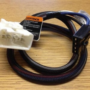 Plug and play cable for 2015 Tundra.  White connector plugs into Tundra factory harness and black connector into back of brake controller.  I purchase