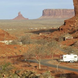 A March visit to Gouldings Campground, outside Monument Valley, Utah. Where'd everybody go?