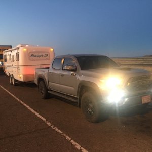 First night's Sleep; in a Rest Stop in New Mexico