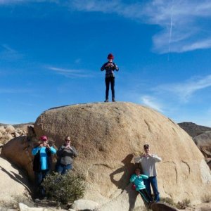 Part of the Clark gang, Joshua Tree NP, New Year 2017