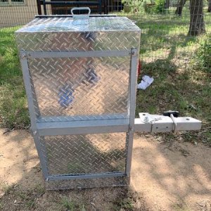 Generator rear Storage Box underside View Steel bracket