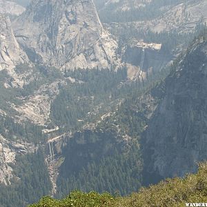 Vernal and Nevada Falls from Glacier Point