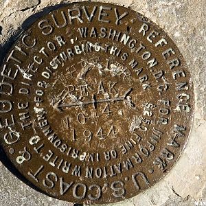 VABM on the summit of Wheeler Peak