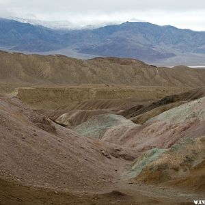 View Down Into Death Valley From Artist's Palette