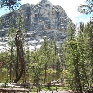 View of Lembert Dome from the trail