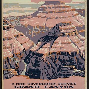 Grand Canyon National Park - Work Projects Administration Poster 1938