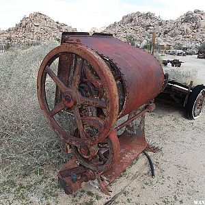 Old mining equipment at Keys Ranch