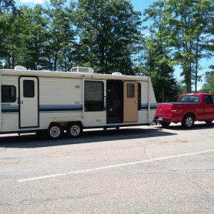 We have put a lot of work in this trailer to make it our own.