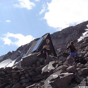 The climbing ranger shack