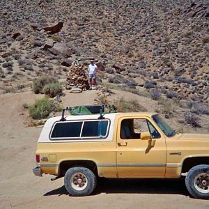 At Carl Mengel's Grave--on the Pass between the Goler Wash and Butte Valley