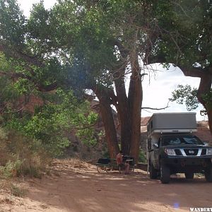 One of the camping spots back on Salt Creek.