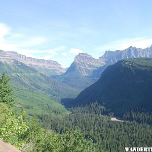 Driving to the sun road