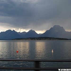 From Jackson Lake dam