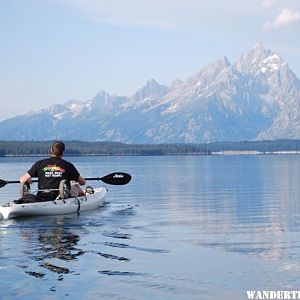 enjoying Jackson lake