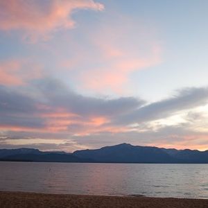 South Lake Tahoe at sunset