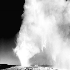 "Old Faithful Geyser, Yellowstone National Park" by Ansel Adams, ca. 1933-1942