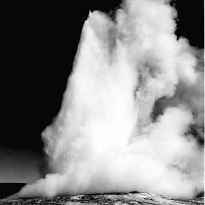 "Old Faithful Geyser, Yellowstone National Park" by Ansel Adams, ca. 1933-1942