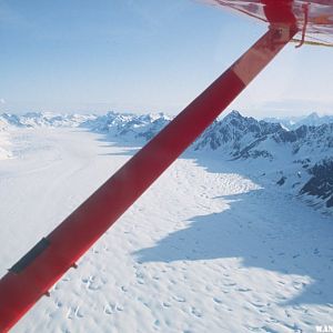 Flying into Denali